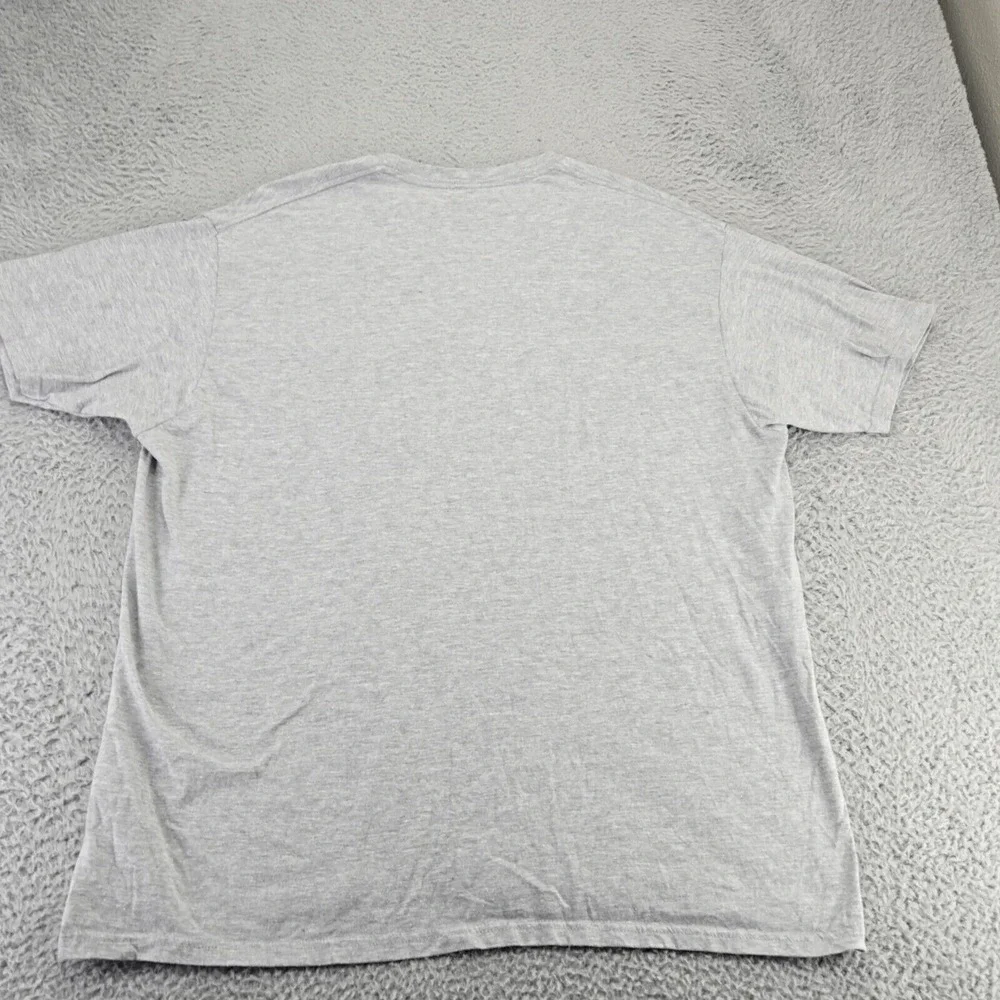 Levi's‎ Shirt Mens XXL Gray Heather Palm Graphic Tab Spellout Short Sleeve Crew